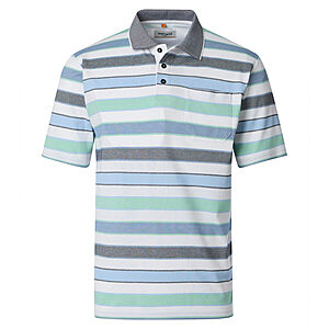 Redmond | Polo-Shirt | Kurzarm | Pflegeleichte Jersey-Qualit�t | Gr�n Streifen