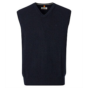Redmond | Pullunder | Baumwolle | V-Ausschnitt | Marine