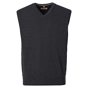 Redmond | Pullunder | Baumwolle | V-Ausschnitt | Grau