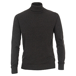 Redmond | Rollkragen-Pullover | Reine Baumwolle extra weich | Anthrazit