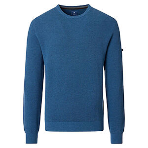 Redmond | Rundhals-Pullover | Baumwolle Strukturstrick | Jeans