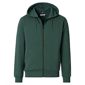 Redmond | Sweat Jacke mit Kapuze | Elastische Baumwolle | Gr�n