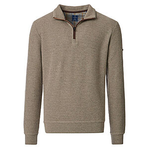 Redmond | Troyer aus hochwertigem Baumwoll-Mix | Beige