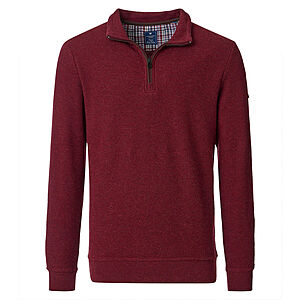 Redmond | Troyer aus hochwertigem Baumwoll-Mix | Burgund