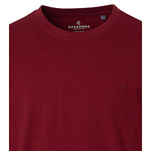 CasaModa | T-Shirt | Baumwolle | Rundhals | Rot