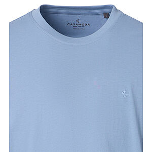 CasaModa | T-Shirt | Baumwolle | Rundhals | Hellblau