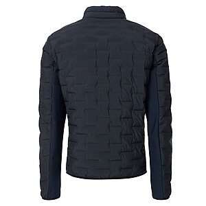 CasaModa | Hybridjacke im Material-Mix | Marine