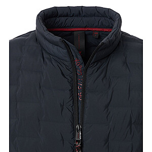 CasaModa | Hybridjacke im Material-Mix | Marine