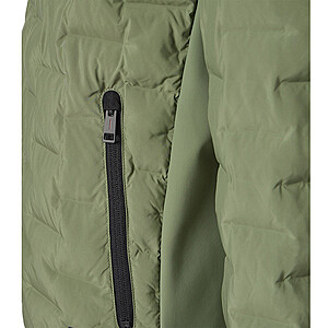CasaModa | Hybridjacke im Material-Mix | Schilf