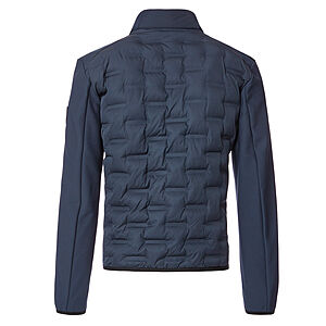 Casa Moda | Steppjacke im Material-Mix | Stepp mit Softshell | Marine