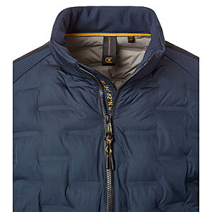 Casa Moda | Steppjacke im Material-Mix | Stepp mit Softshell | Marine