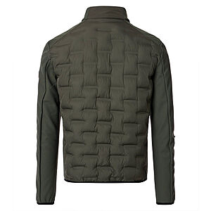 Casa Moda | Steppjacke im Material-Mix | Stepp mit Softshell | Oliv