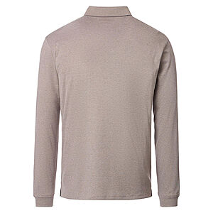 Casa Moda | Langarm Polohemd mit Brusttasche, pflegeleicht | Farbe beige