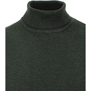 Redmond | Rollkragen-Pullover | Reine Baumwolle extra weich | Moosgrn