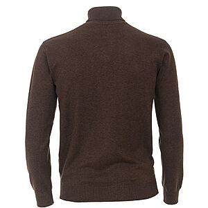 Redmond | Rollkragen-Pullover | Reine Baumwolle extra weich | Braun