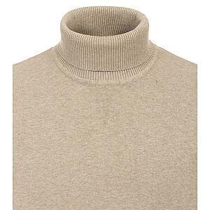 Redmond | Rollkragen-Pullover | Reine Baumwolle extra weich | Sand