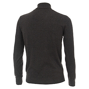 Redmond | Rollkragen-Pullover | Reine Baumwolle extra weich | Anthrazit