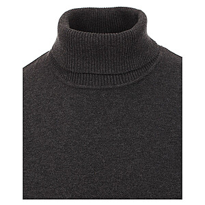 Redmond | Rollkragen-Pullover | Reine Baumwolle extra weich | Anthrazit