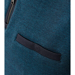 Casa Moda | Sweat Shirt | Troyer Kragen | Baumwolle | Petrol