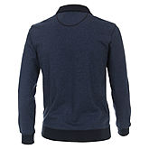 Casa Moda | Sweat Shirt | Troyer Kragen | Baumwolle | Blau
