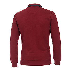 Casa Moda | Sweat-Shirt | Troyer-Kragen | Pflegeleicht | Rot