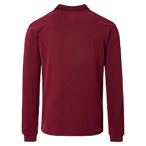Redmond | Langarm Jersey Polo | Easy Care | Rot