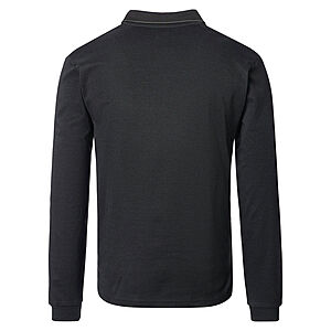Redmond | Langarm Jersey Polo | Easy Care | Anthrazit
