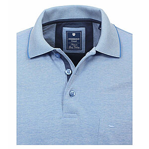 Redmond | Polo Shirt | Easy Care | Wash & Wear | Mit Brusttasche | Azurblau