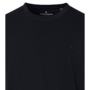 Casa Moda | T Shirt Doppelpack Rundhals | Farbe schwarz