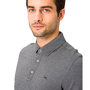 Brax | Langarm Polo-Shirt | Easy Care | Grau