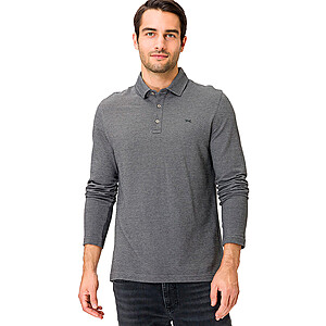 Brax | Langarm Polo-Shirt | Easy Care | Grau