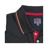 Kimmich | Elastisches Polohemd Piqué mit Knopfleiste | Farbe schwarz