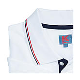 Kimmich | Elastisches Polohemd Piqué mit Knopfleiste | Farbe weiß