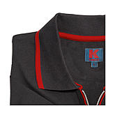 Kimmich | Elastisches Polohemd Piqué mit Zipper | Farbe schwarz