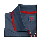 Kimmich | Elastisches Polohemd Piqué mit Zipper | Farbe marine