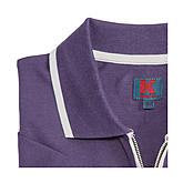 Kimmich | Elastisches Polohemd Piqué mit Zipper | Farbe aubergine