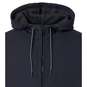 CasaModa | Sweat Jacke mit Kapuze | Elastische Baumwolle | Blau