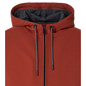 CasaModa | Sweat Jacke mit Kapuze | Elastische Baumwolle | Rot