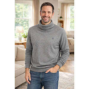 Rollkragen Pima Baumwolle Farbe grau