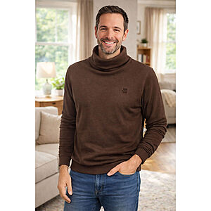 Rollkragen Pima Baumwolle Farbe mokka
