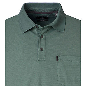 CasaModa | Langarm Polohemd mit Brusttasche, pflegeleicht | Gr�n
