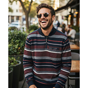 Navigazione | Sweat-Shirt | Pflegeleichte Baumwoll-Mischung | Burgund