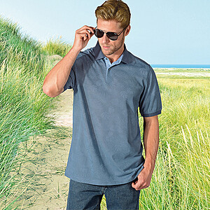 Navigazione | Modernes Polohemd | Farbe blau