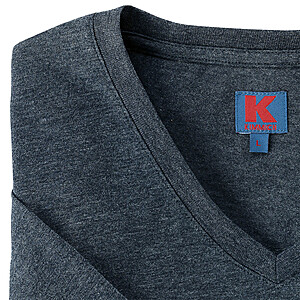 Kimmich | T-Shirt mit V-Ausschnitt | Pflegeleicht | Farbe marine