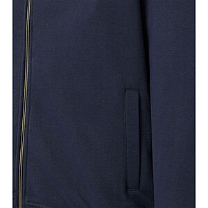 Redmond | Sweat Jacke mit Kapuze | Elastische Baumwolle | Blau