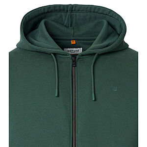 Redmond | Sweat Jacke mit Kapuze | Elastische Baumwolle | Gr�n