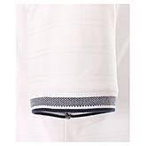 Casa Moda | Polo Shirt Knopfleiste |  Baumwolle mit modischem Druck | Weiß