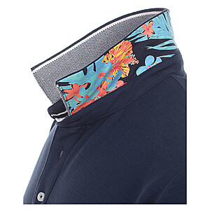 Casa Moda | Polo Shirt Knopfleiste |  Baumwolle mit modischem Druck | Marine