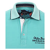 Casa Moda | Polo Shirt Knopfleiste |  Baumwolle mit modischem Druck | Grün