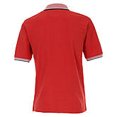 Casa Moda | Polo Shirt Knopfleiste |  Baumwolle mit modischem Druck | Rot